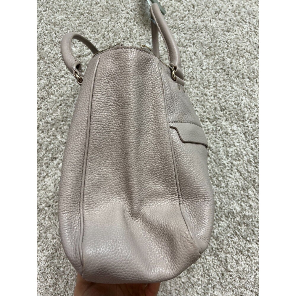 “Kate Spade Beige Leather Handbag Shoulder Tote Purse Women Stylish Bag” - Picture 6 of 11